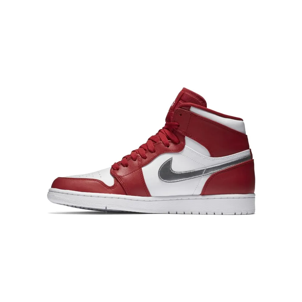Jordan 1 Retro Silver Medal Gym Red/Metallic Silver-White (332550-602)