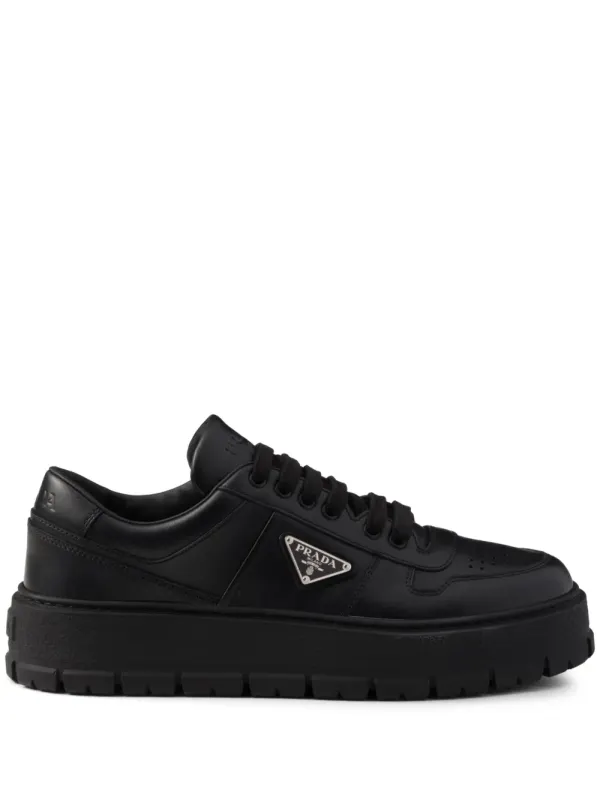 Prada Sneakers aus Leder – Schwarz (2EG452FG0003LEM)