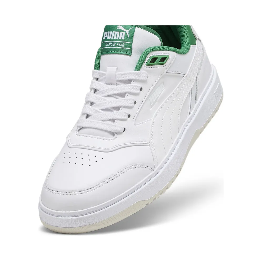 Puma Doublecourt “Puma White / Archive Green” (393284_03)