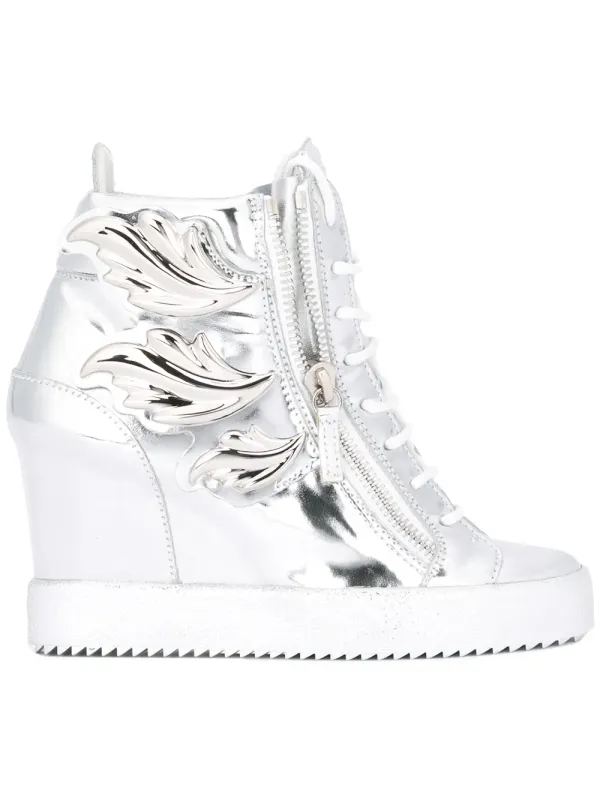 Giuseppe Zanotti ‘Cruel’ wedge sneakers – Metallic (RW6042002)