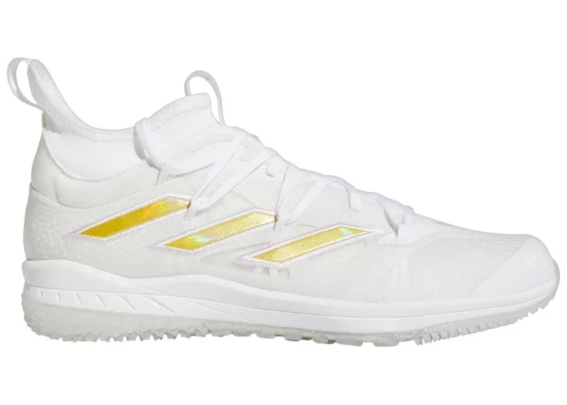 adidas Adizero Afterburner 9 NWV Turf Cloud White Gold Metallic (IF9950)