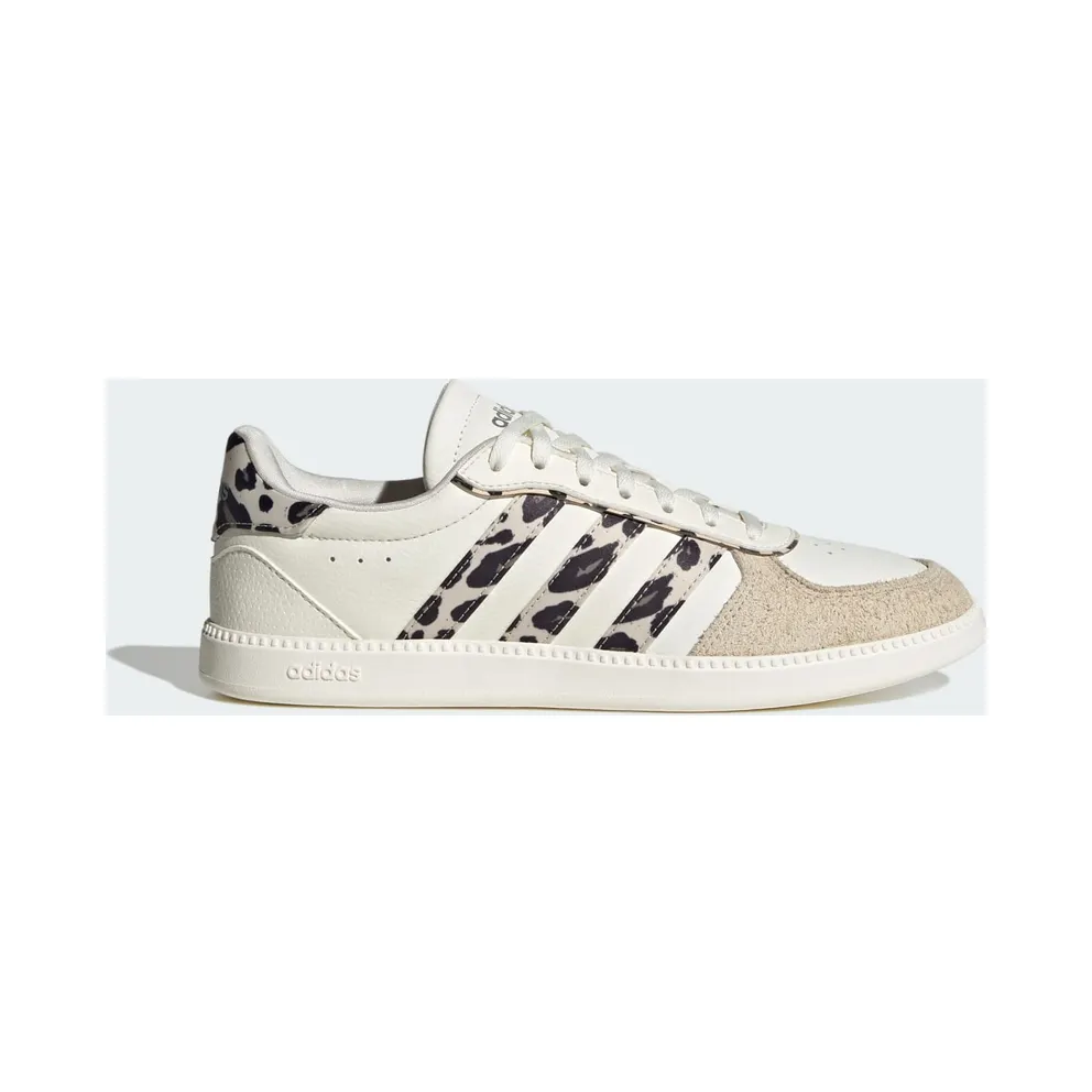 Adidas BREAKNET SLEEK Shoes Core White / Crystal Linen / Khaki Six (KI2639)