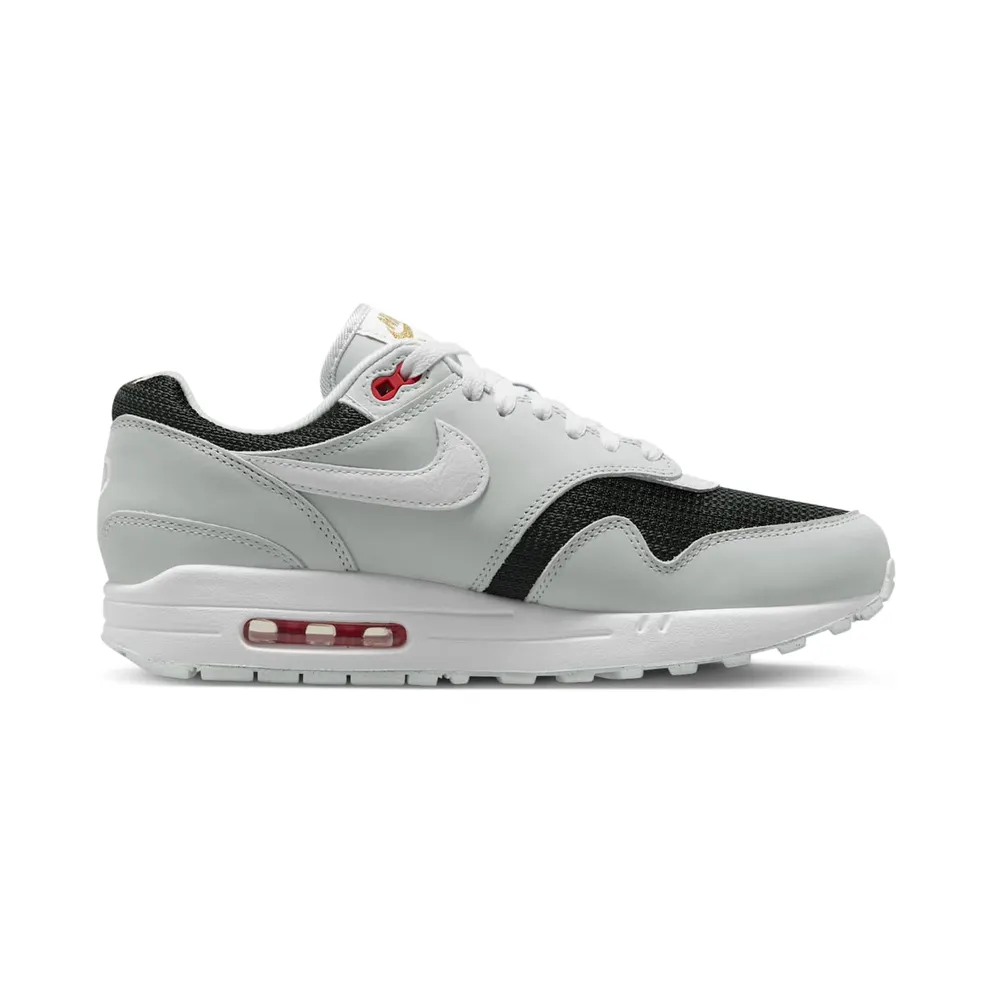 Nike Air Max 1 Premium Pure Platinum/Black/Sport Red/White (FD9081-001)