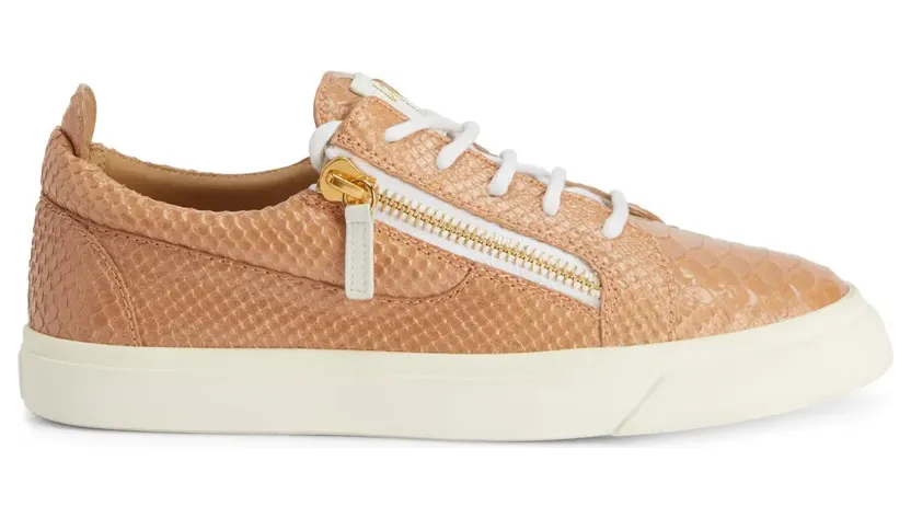 Giuseppe Zanotti Gail sneakers met slangenleer-effect – Oranje (RW90075K24)