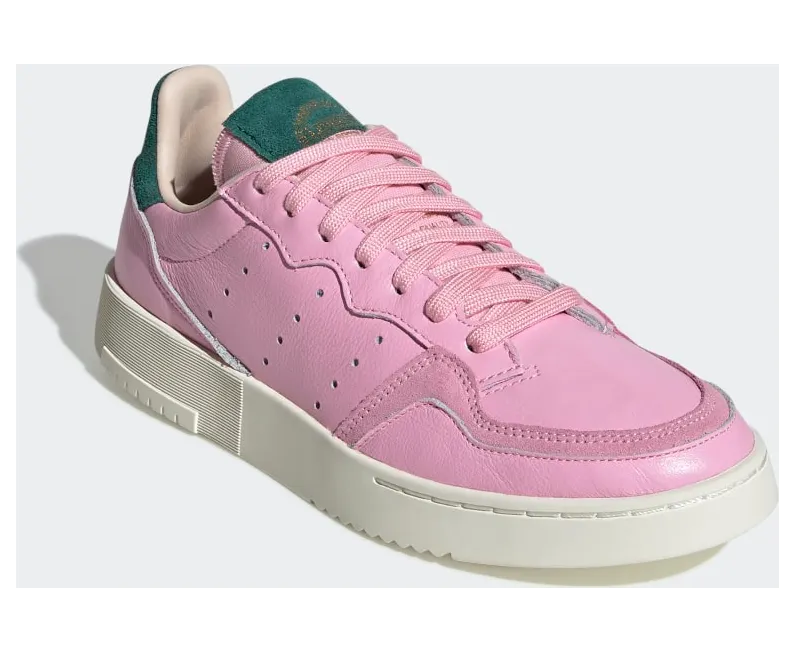 adidas Supercourt Schuh True Pink / True Pink / Collegiate Green (EF9220)