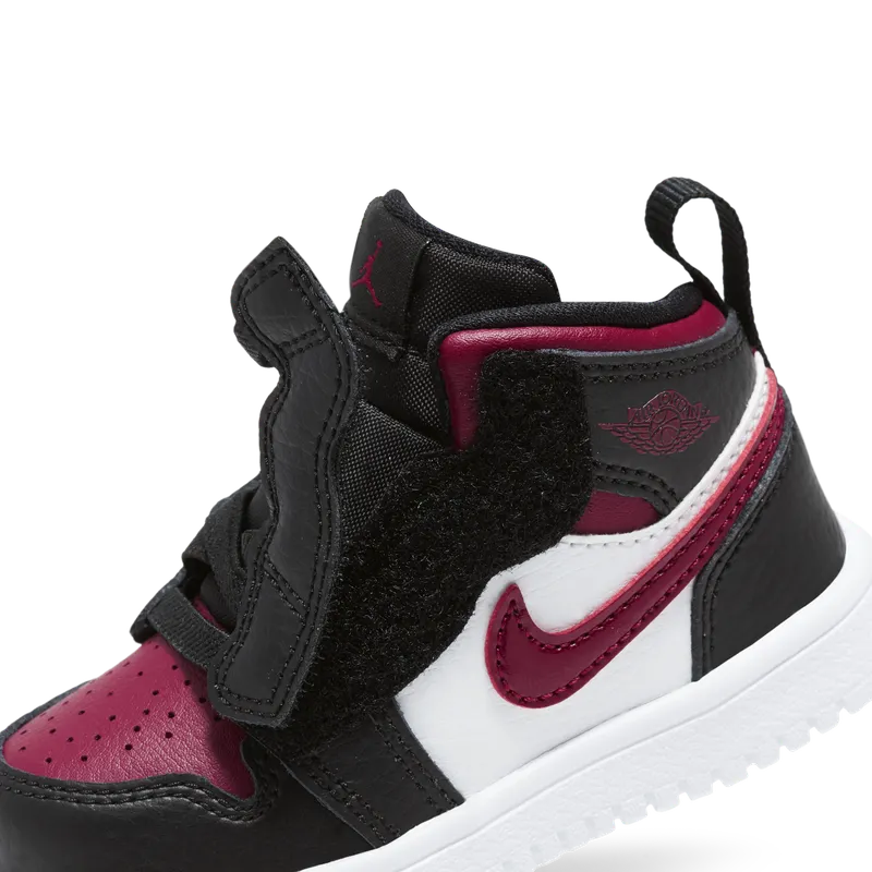 Air Jordan 1 Mid ALT TD “Black / White / Noble Red” (AR6352-066)