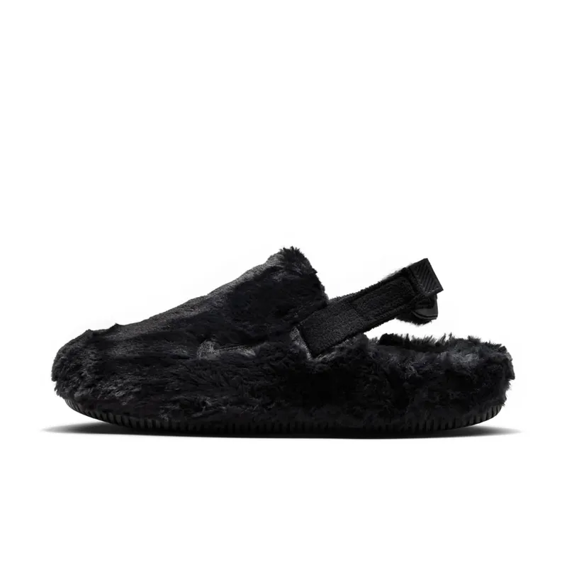 Nike Calm Mule Fur “Black” (FZ3119-001)