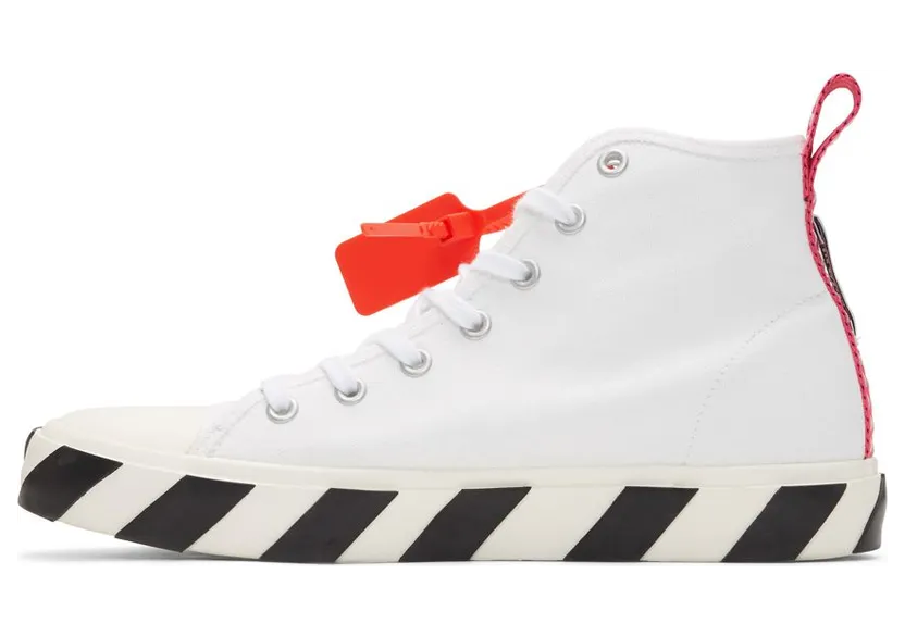 Off-White Vulc Arrows Patch High Top Sneaker White Pink (OMIA119S20D330380110) (3)
