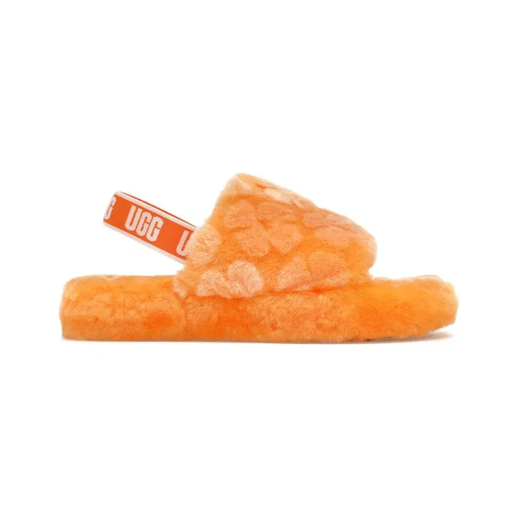 UGG Fluff Yeah Poppy Slide California Poppy (1119839K-CPPP)