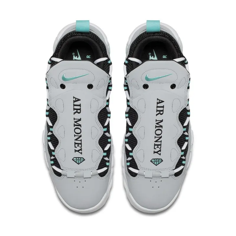 Nike  Air More Money Wolf Grey Island Green Wolf Grey/Island Green-Black (AJ2998-003)