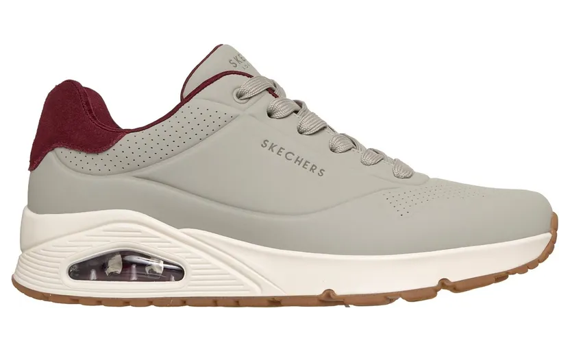 Skechers UNO – Suited On Air Taupe/Bourgondië
