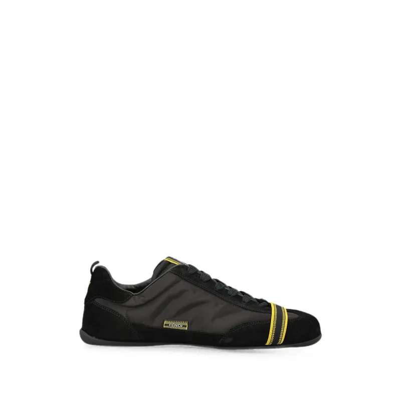 Fendi Wrap Black Suede and Fabric Low-top “Black” (AY0T 7E1968 F08M4)