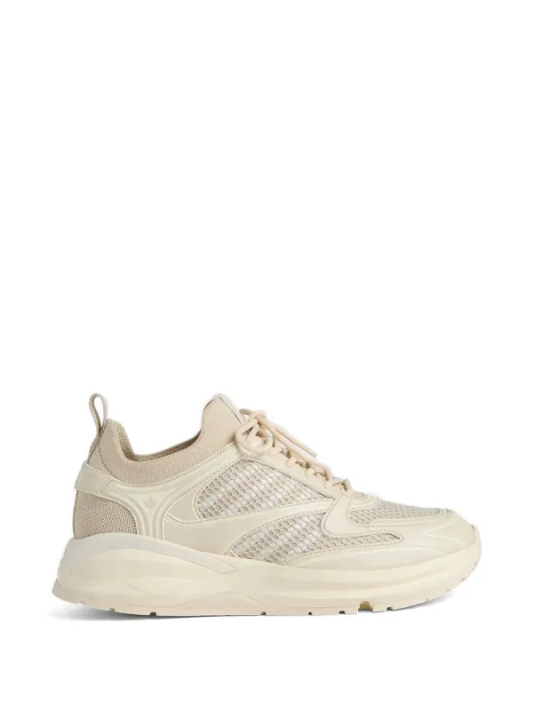 DSQUARED2 Dash sneakers with plateauzool and vlakken – Beige (SNW033259207159)