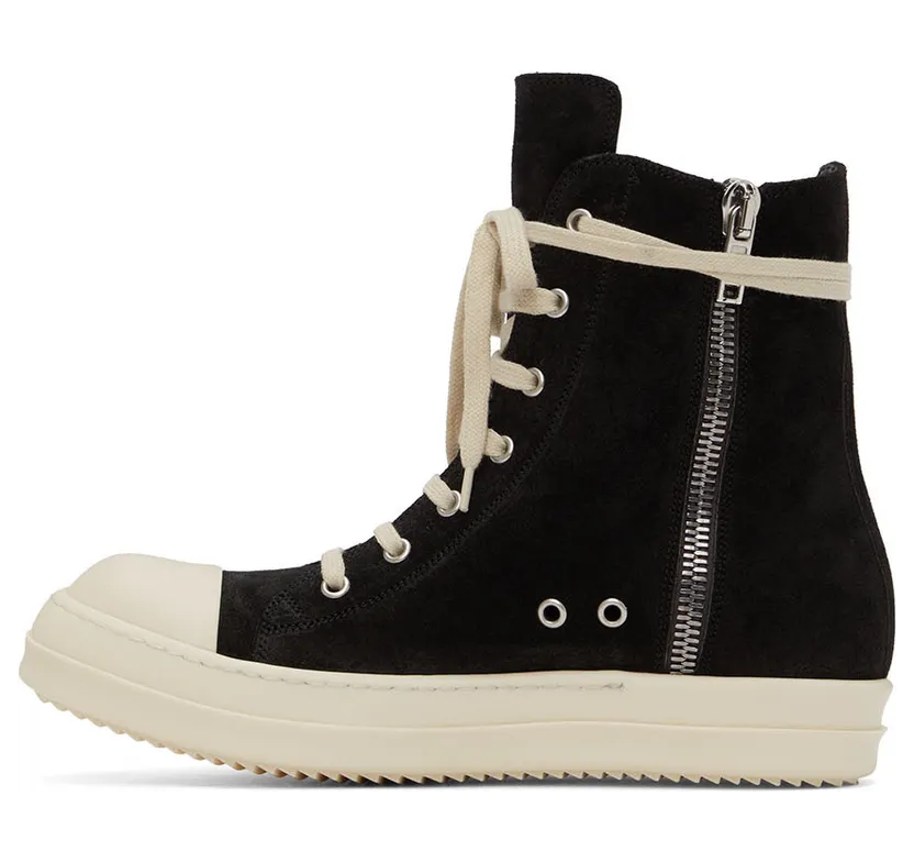 Rick Owens Gray Faun Sneakers (RU02B2890 LCC) (3)