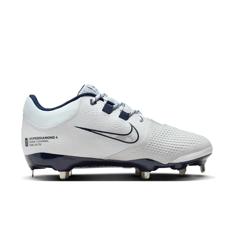 Nike Hyperdiamond 4 Pro White Midnight Navy Wolf Grey (FZ0922-100)