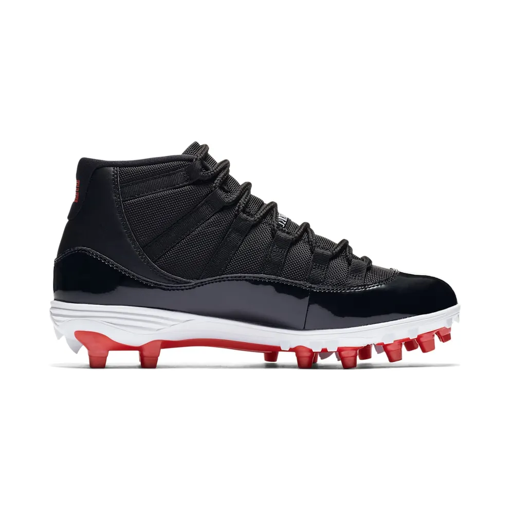 Jordan 11 Retro Cleat Bred Black/University Red-White (AO1561-010)