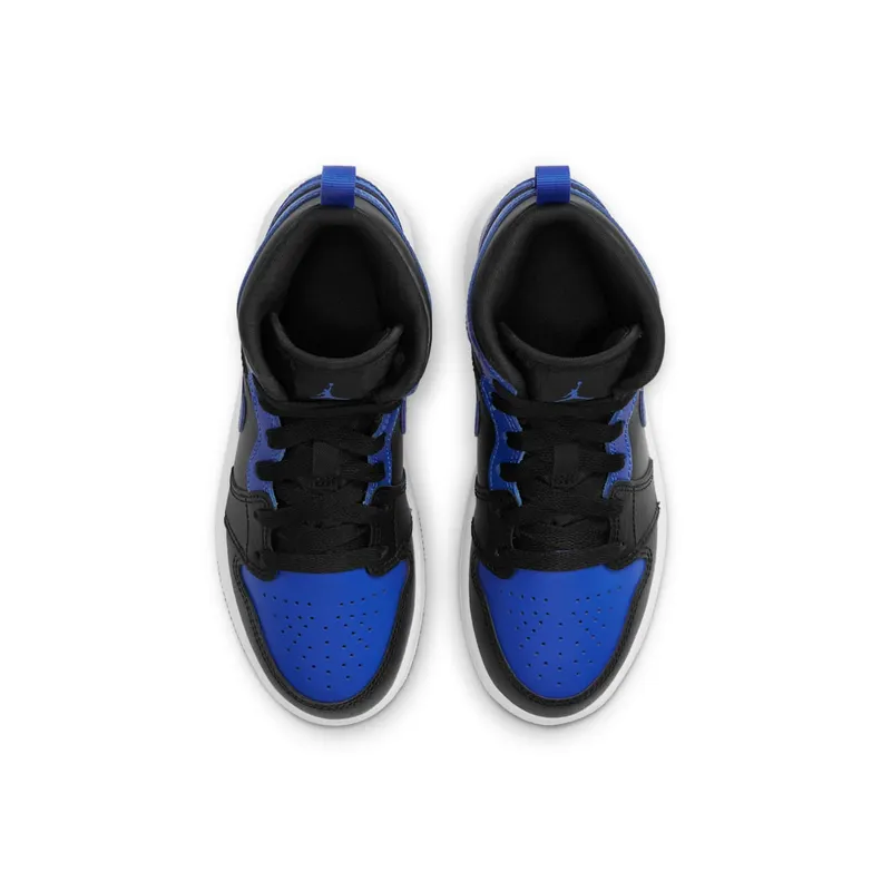Jordan 1 Mid Hyper Royal (PS) Black/Hyper Royal-White (640734-077)