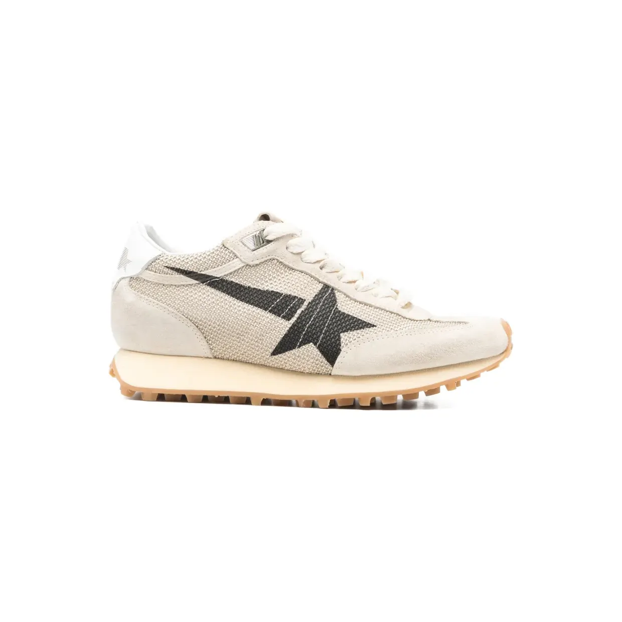 Golden Goose Marathon sneakers met sterdetail – Beige (GWF00683F007840)