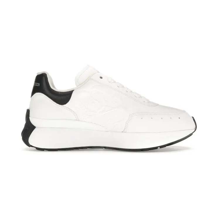 Alexander McQueen Sprint Runner White Black (687995WIC939061)