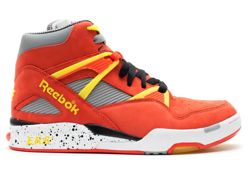 Reebok Pump Omni Zone Packer Shoes Nique Red Red/Grey-Comet (Other Brands Reebok)
