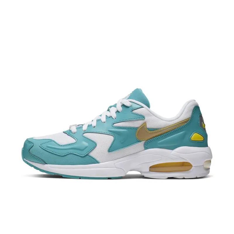Nike Air Max 2 Light ‘Teal Nebula’ White/Teal Nebula-Metallic Silver-Dynamic Yellow (AO1741-105)