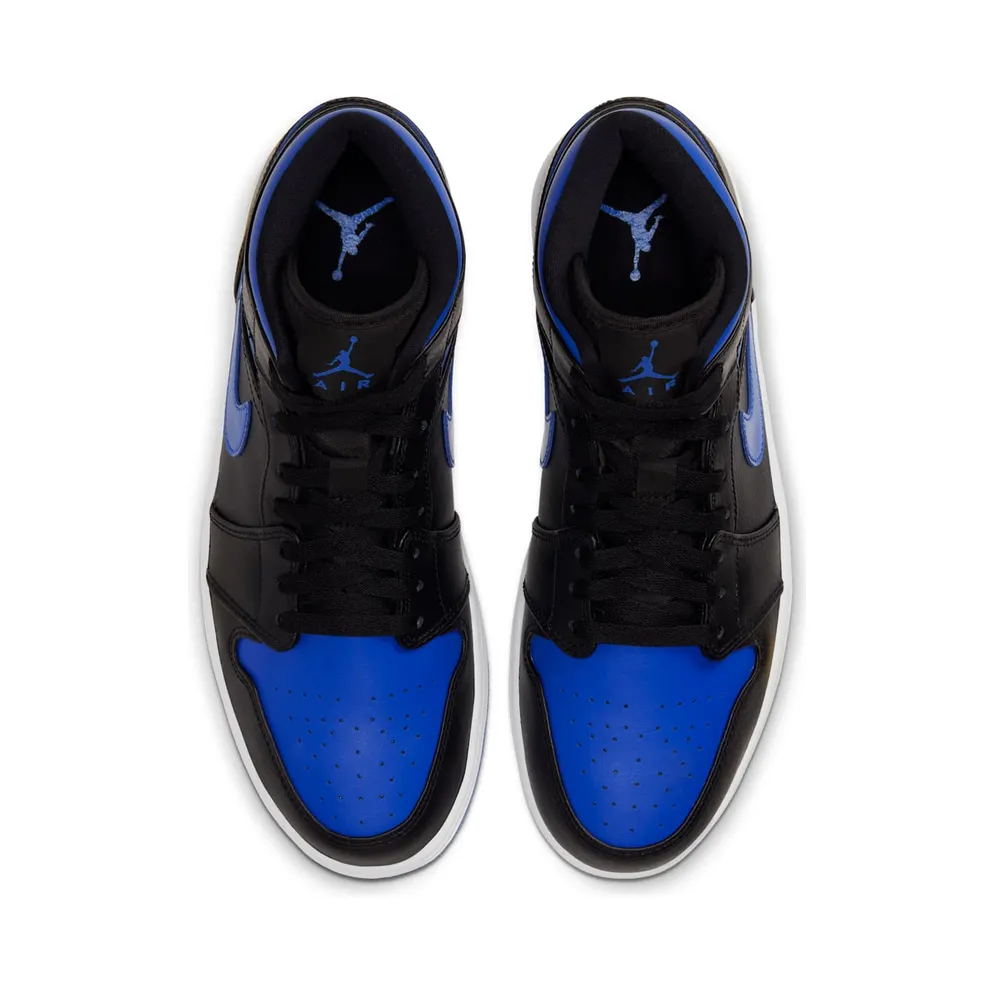 Jordan 1 Mid Royal (2020) Black/Game Royal-White (554724-068)