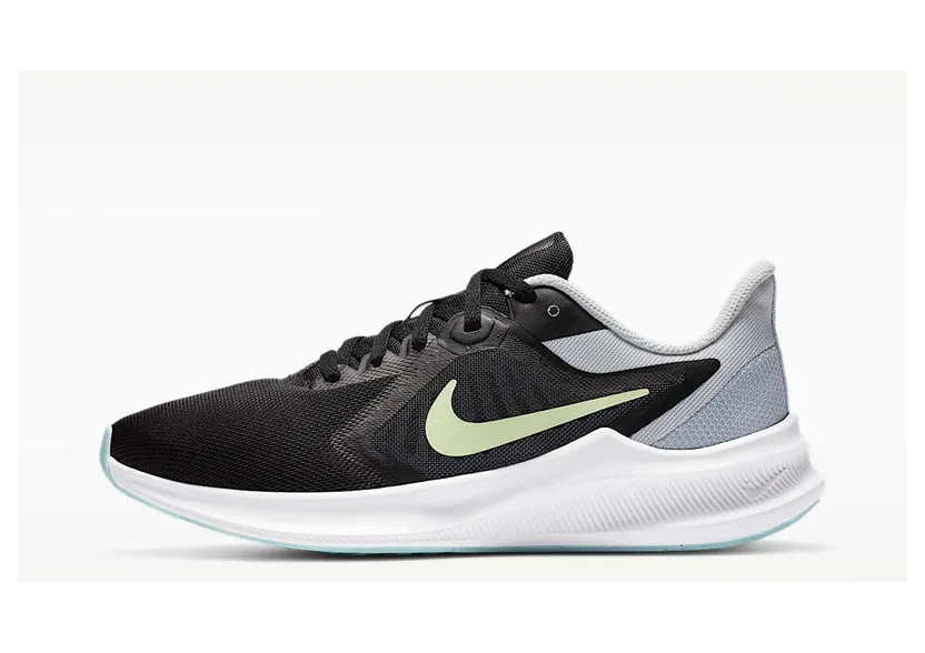 Nike Downshifter 10 “Black / Pure Platinum / Glacier Ice / Barely Volt” (CI9984-005)