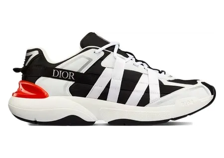 Dior B24 Runtek White Black Nylon