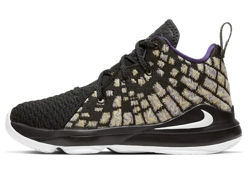 Nike LeBron 17 BP ‘Lakers’ Black/White/Eggplant/Amarillo (BQ5595-004)