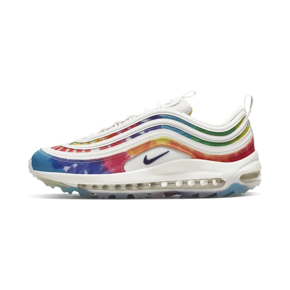 Nike Air Max 97 Golf Tie Dye Summit White/Lemon Venom-Indigo Fog-Deep Royal Blue (CK1219-100)