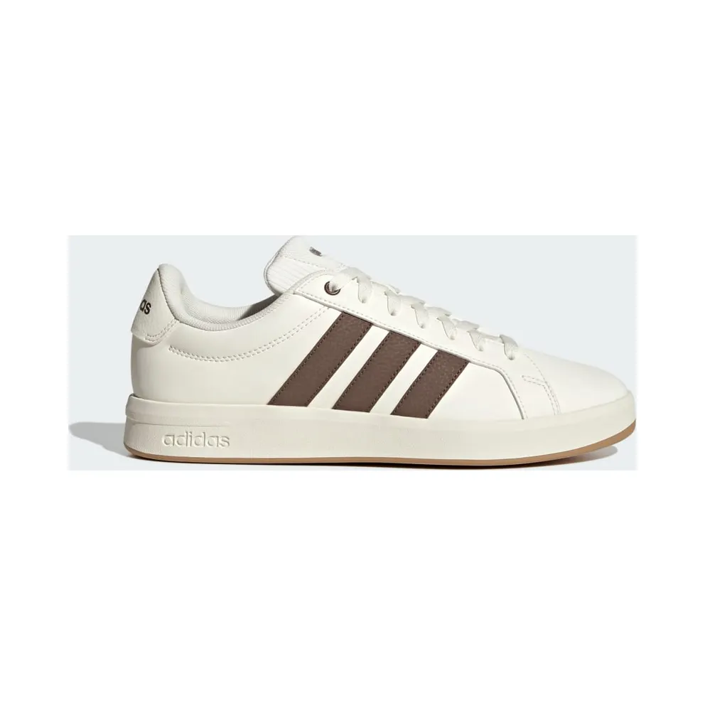 adidas Grand Court Base 3.0 “Core White / Earth Strata / Gum” (KK4826)