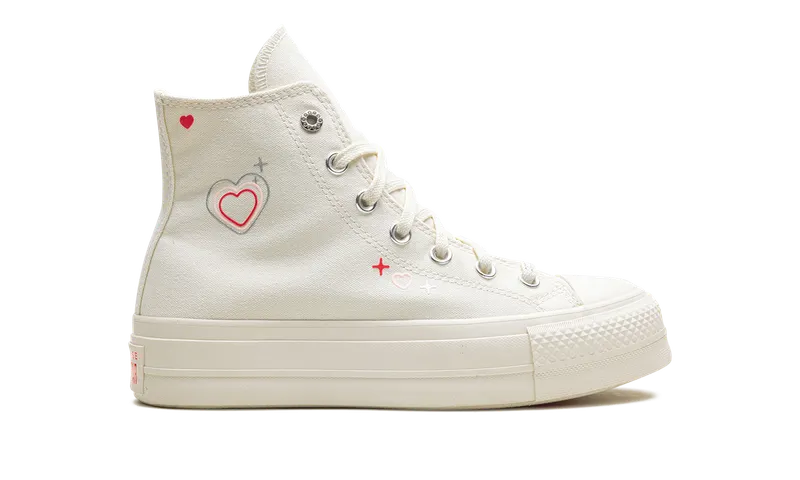 Converse CHUCK TAYLOR ALL STAR LIFT PLATFORM HIGH “Y2K Heart” (A09114C)