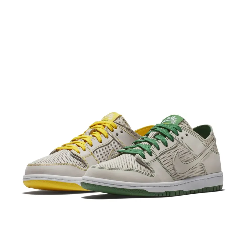 Nike SB Dunk Low Decon Ishod Wair Mismatch White/White-Aloe Green-Tour Yellow (AR1399-113)