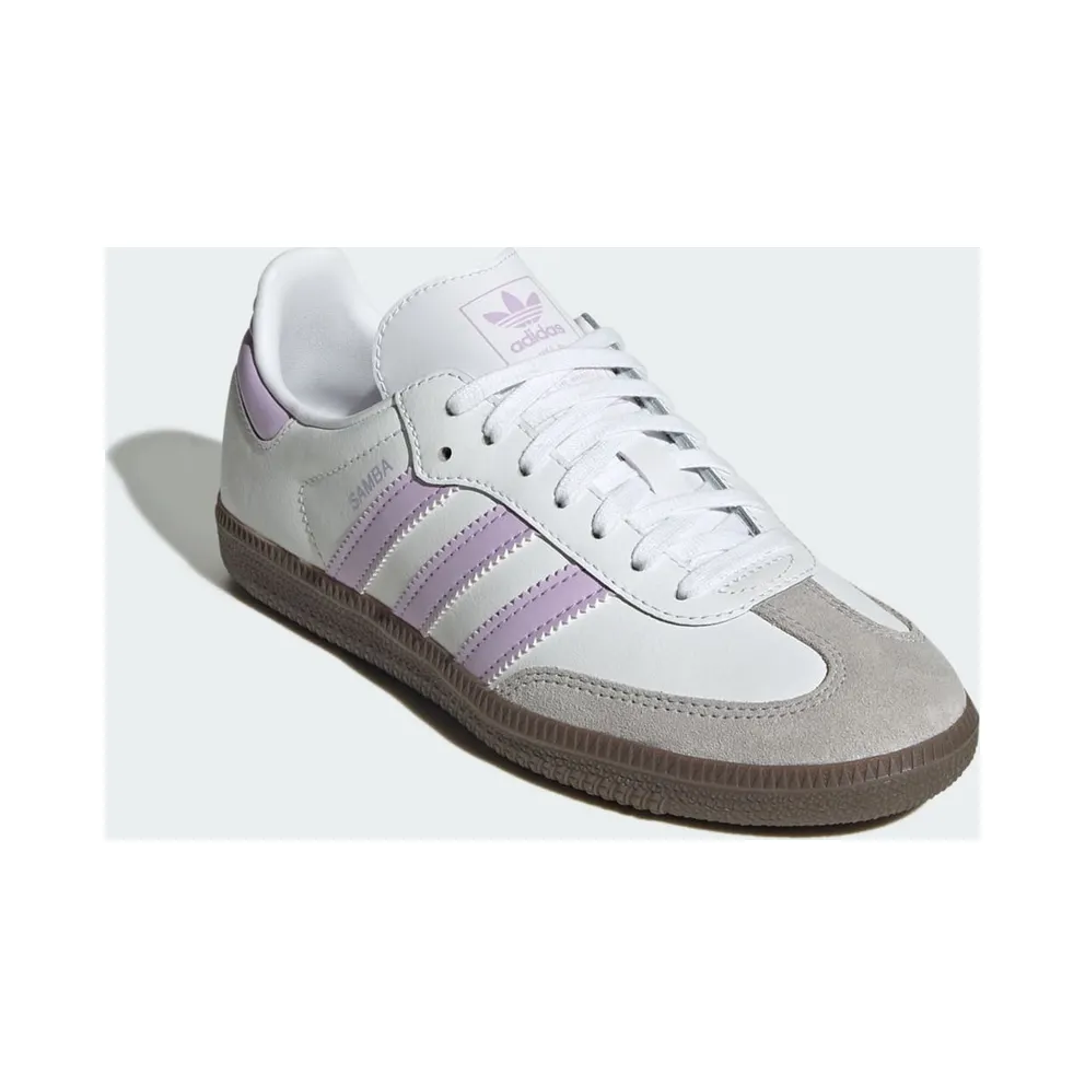 Adidas Samba OG GS “Cloud White / Powder Plum / Gum” (JQ2842)