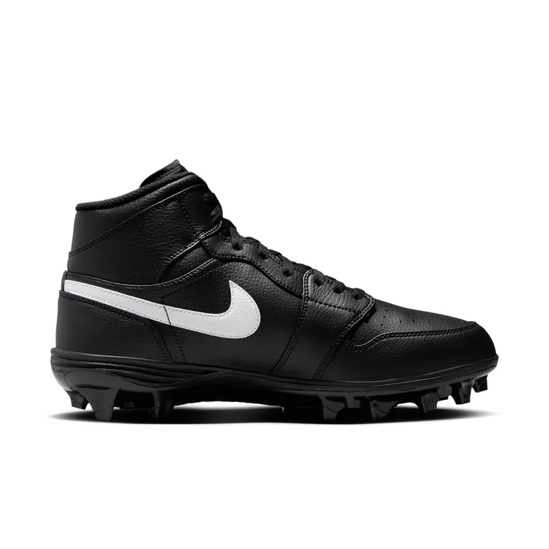 Jordan 1 Mid Cleat “Black / White” (FJ6805-001)