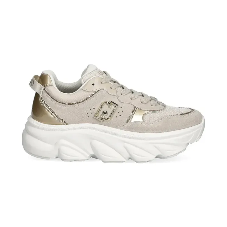 LIU JO Sneakers met logo-applicatie – Beige (BA6025PX080)