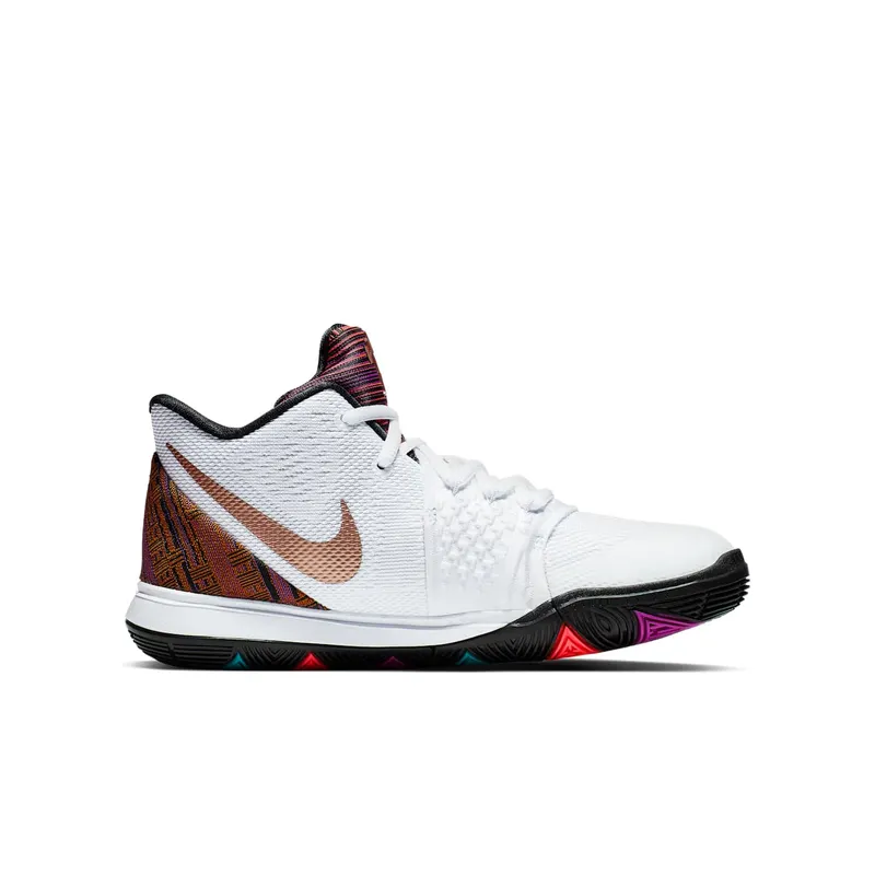 Nike Kyrie 5 BHM 2019 (GS) White/Multi-Color (CI7894-100)