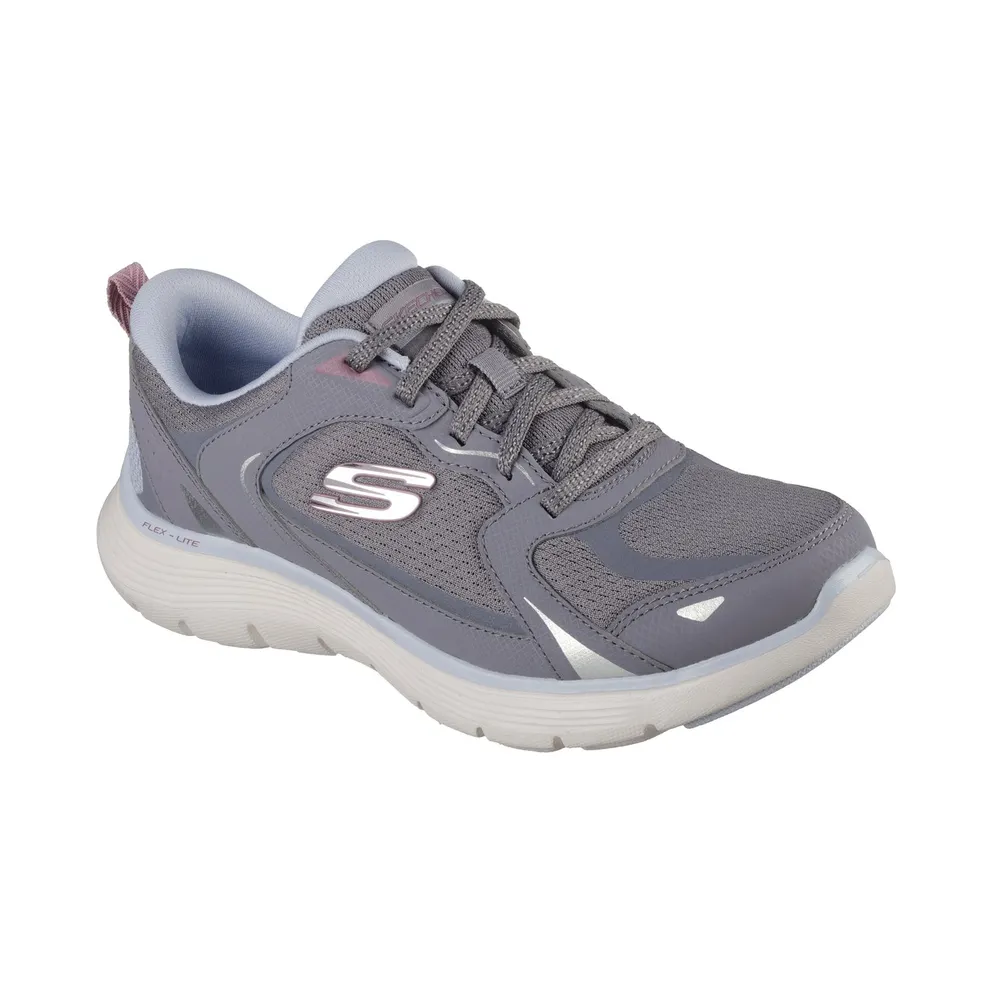 Skechers Flex Appeal 5.0 – Retro Rush Sneaker Houtskool