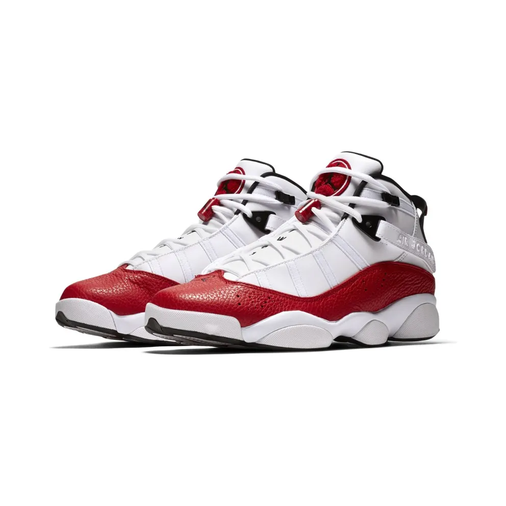 Jordan 6 Rings White University Red White/University Red-Black (322992-120)