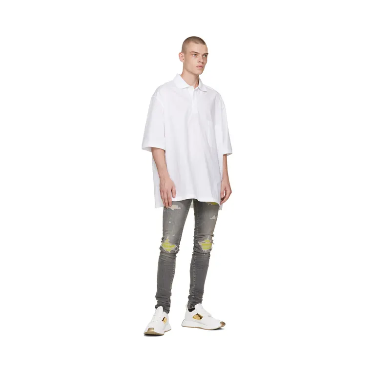 Giuseppe Zanotti White & Gold Ferox Sneakers (RM20033-91680) (5)