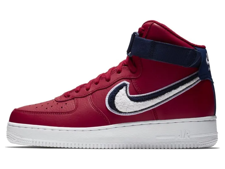 Nike Air Force 1 High ’07 LV8 ‘Red’ Red/White-Blue Void (806403-603)