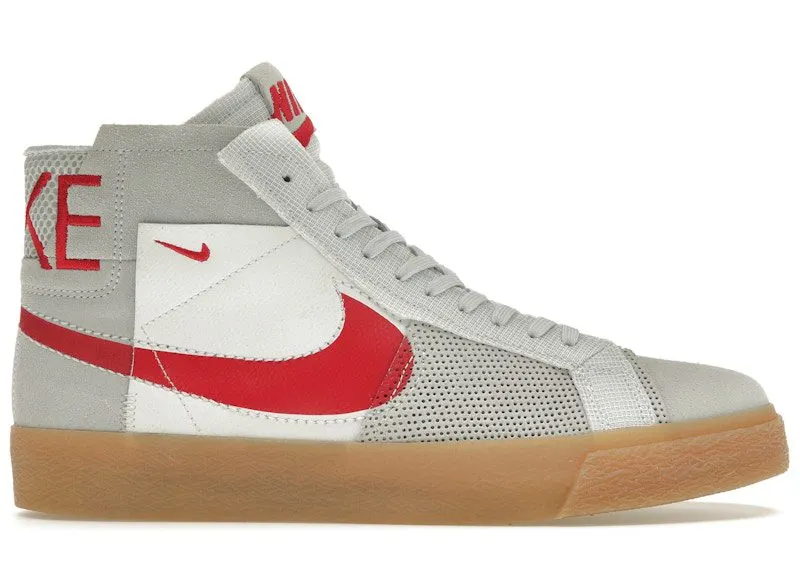 Nike SB Zoom Blazer Mid Premium Deconstructed White University Red Gum (FD5113-100)