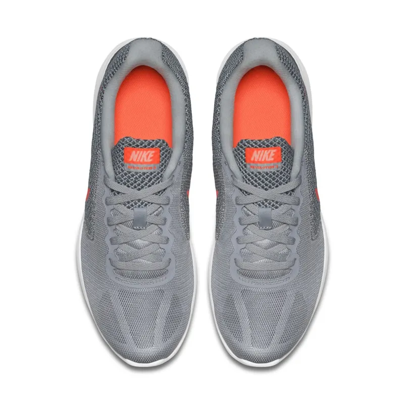 Nike Revolution 3 Wolf Grey Hyper Orange (W) (819303-002)