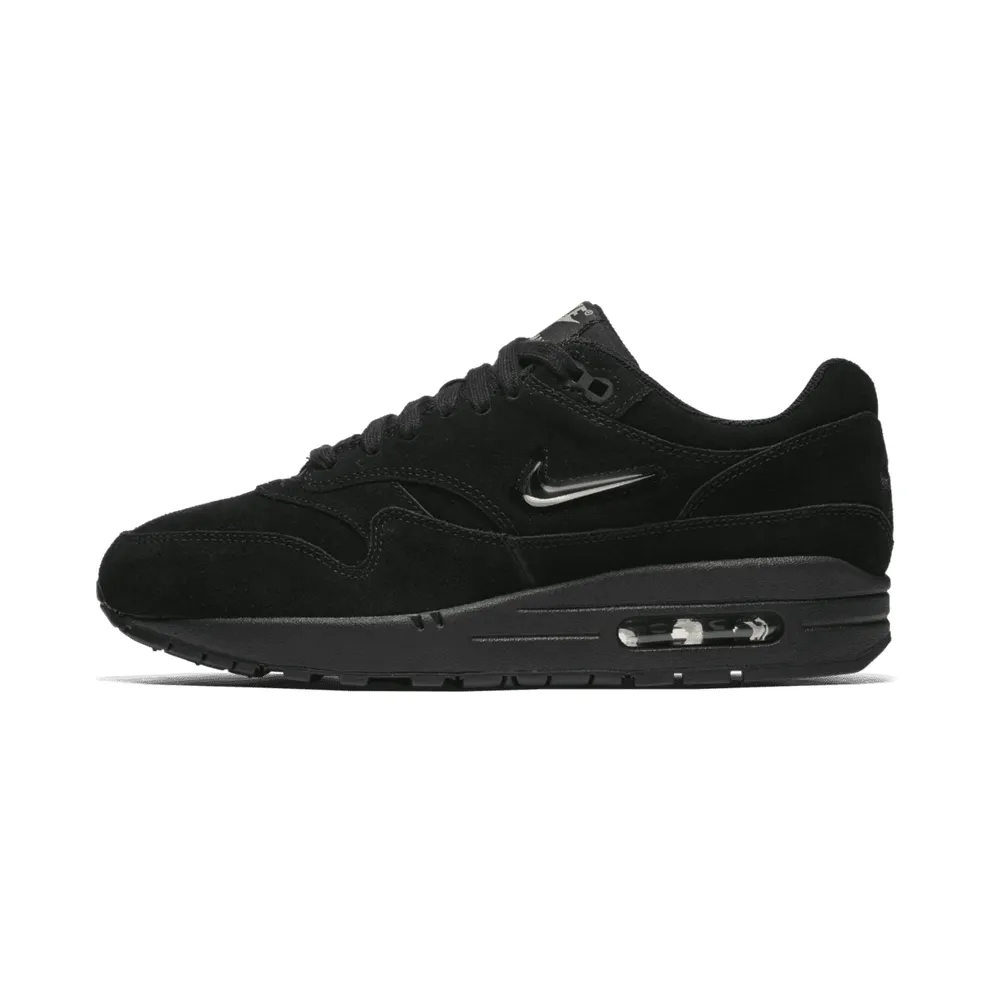 Nike Air Max 1 Jewel Black (W) Black/Metallic Silver-Wolf Grey (AA0512-001)