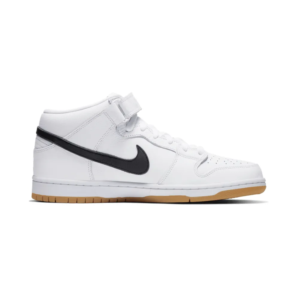 Nike SB Dunk Mid Orange Label White White/Black-White-Gum Light Brown (CD6754-100)