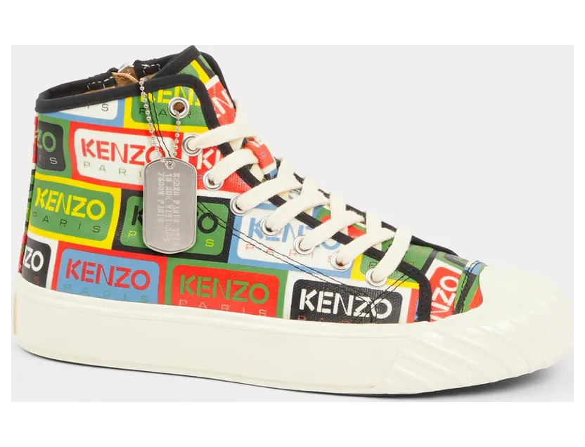Kenzo Baskets Montantes Kenzoschool Femme Multicolore – Taille 38 (FD52SN020F75)