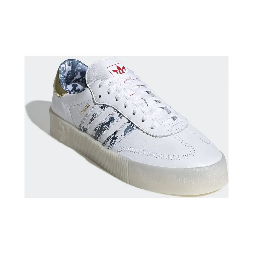 adidas Sambarose Chinese New Year 2020 (W) Cloud White/Gold Metallic/Core Black (FW5345)