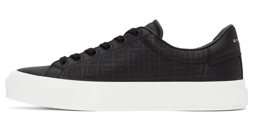 Givenchy Black 4G Perforated Sneakers (BH005VH13G) (3)