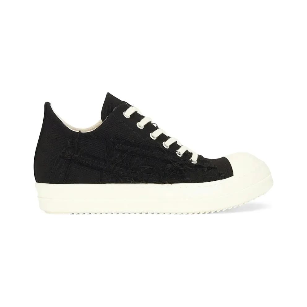 Rick Owens DRKSHDW Shoes Denim Low Black Milk (DU01F4802-SLASH-911)