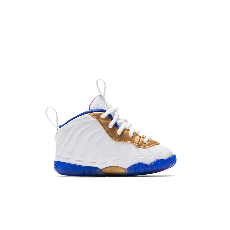 Nike Air Foamposite One Peanut Butter & Jelly (TD) White/Fuchsia Blast-Racer Blue (723947-103)
